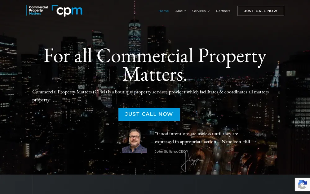 Commercial Property Matters website, built by UpscaleCorp