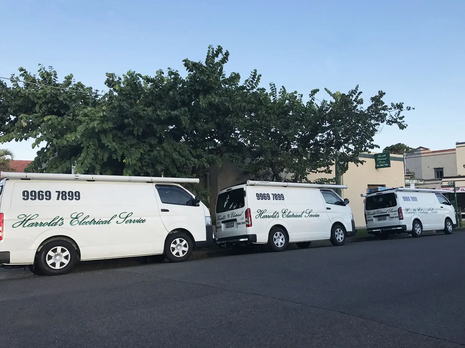 The Harrold's vans in Mosman